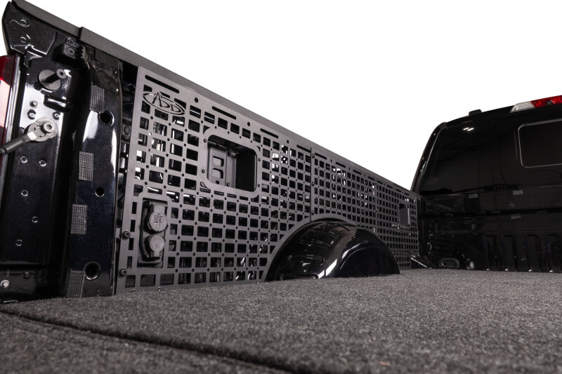 Ford F-450 Molle Panels - Passenger Side - Addictive Desert Designs - Bedside Accessory Mounting Panels - Hammer Black - `23-`26